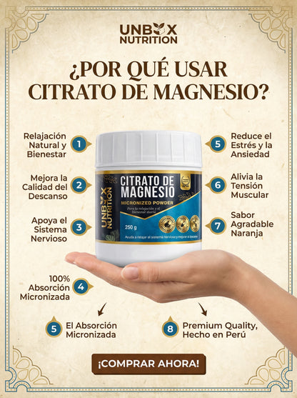 Citrato de Magnesio Micronizado 250 g