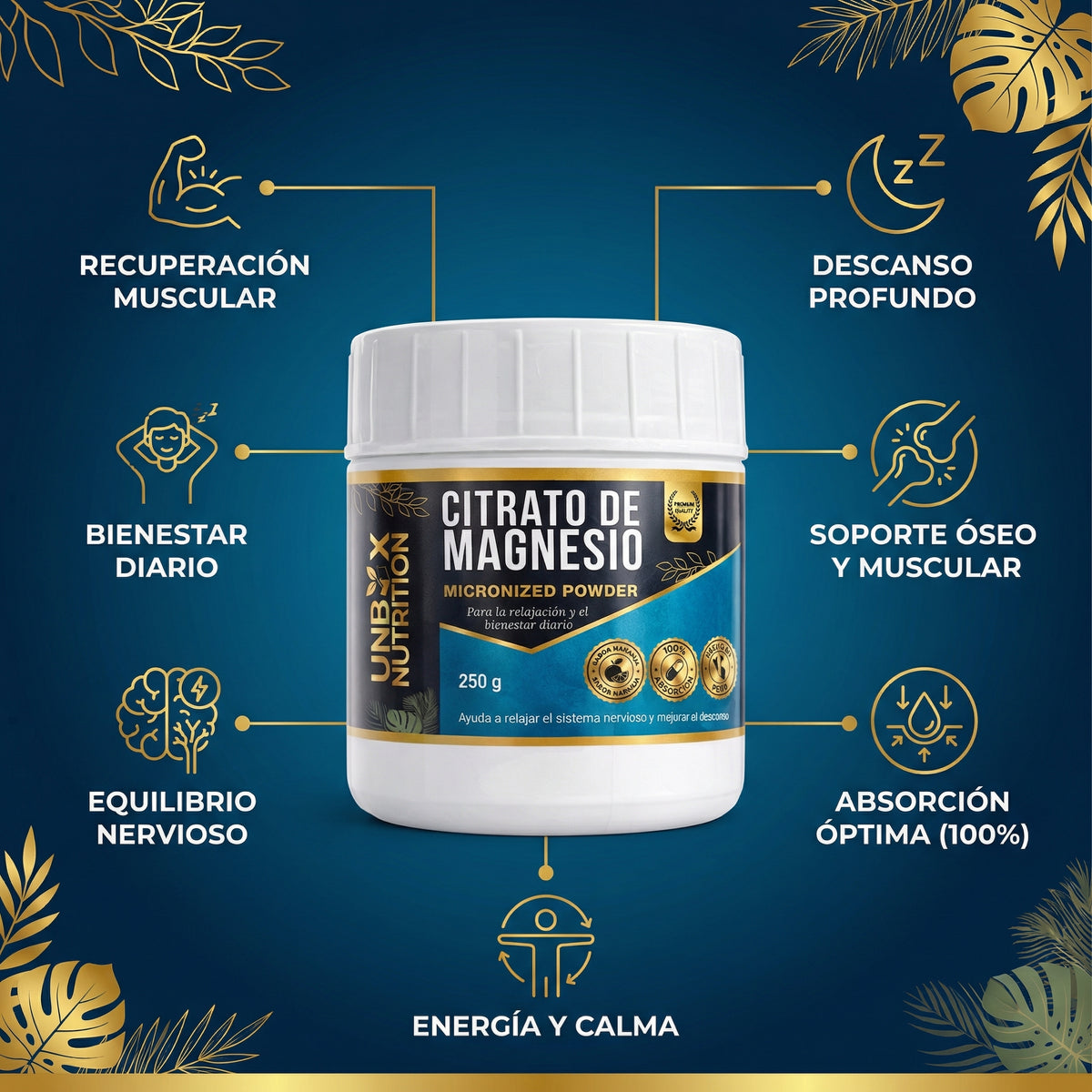 Citrato de Magnesio Micronizado 250 g